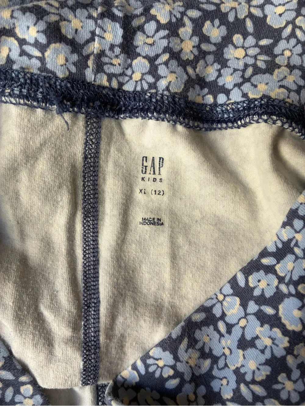 GAP Navy and White Floral Girls' Leggings
